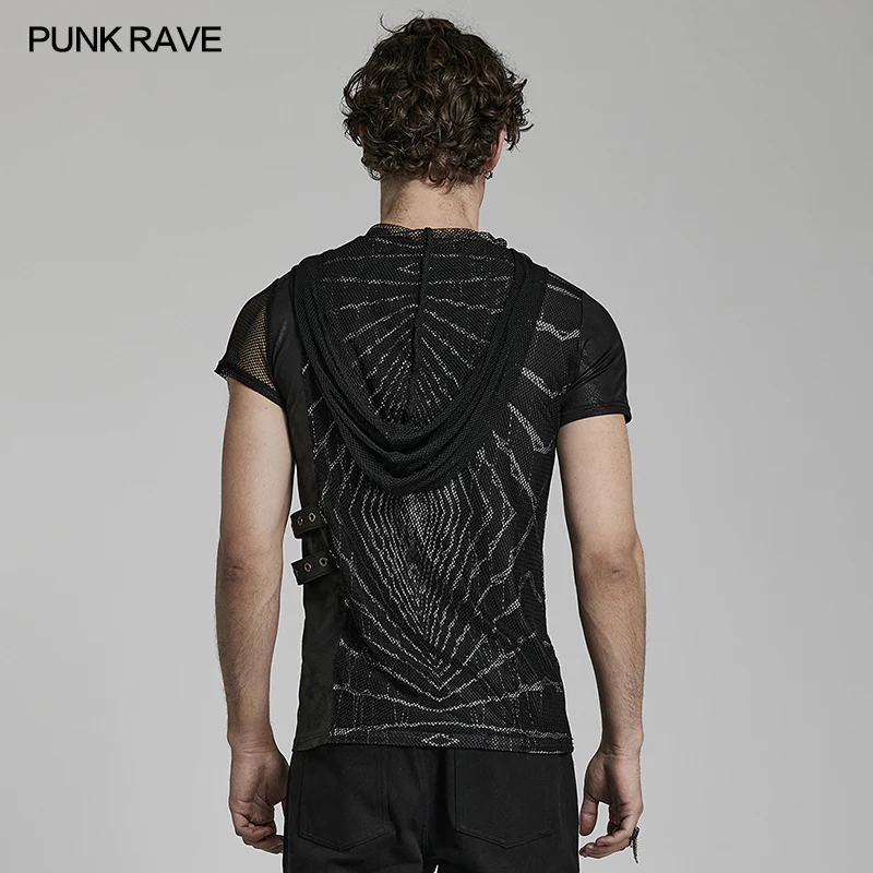 Punk lightwave printed T-shirt - Image 7