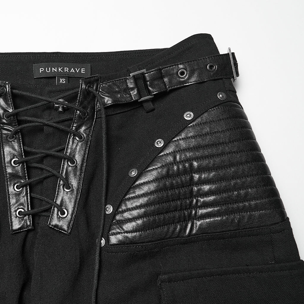 Punk Low-waist Wide-Leg Pants - Image 8