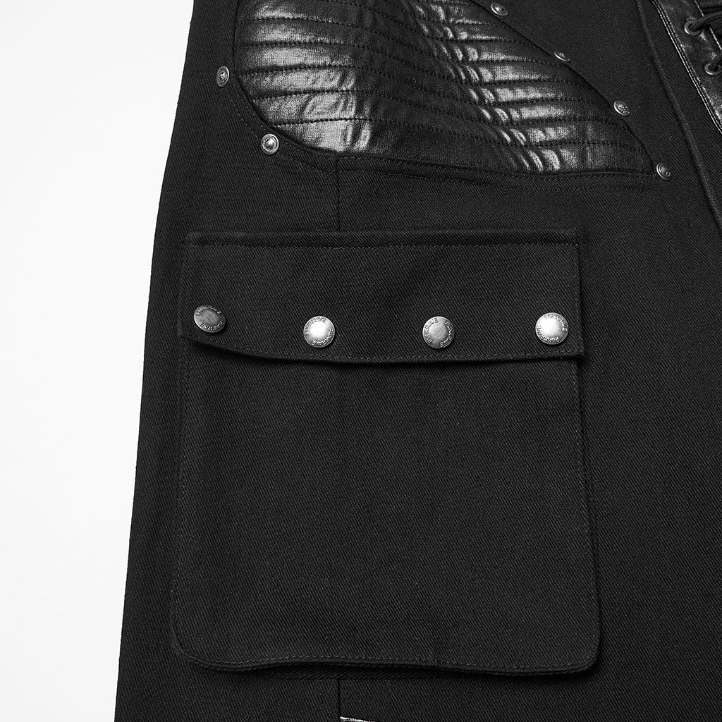 Punk Low-waist Wide-Leg Pants - Image 9