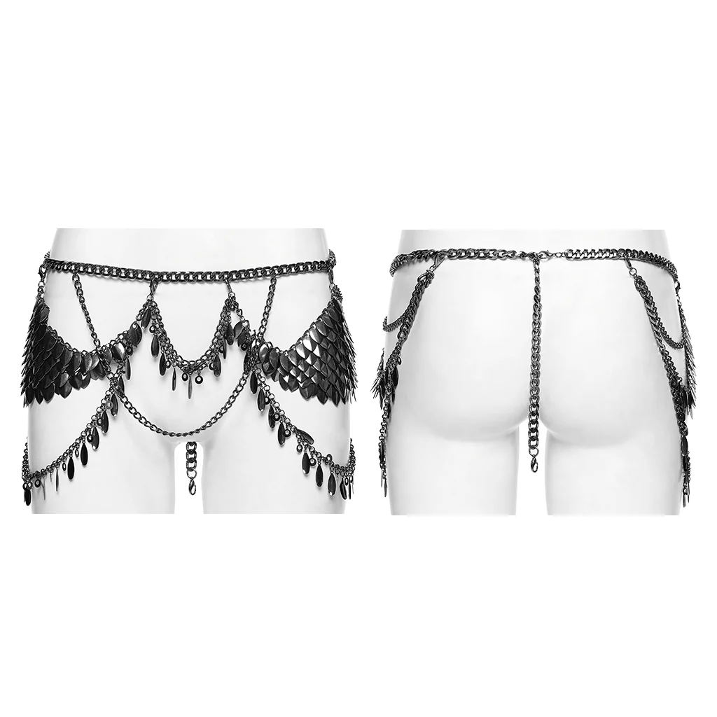 Punk metal blade waist chain - Image 5