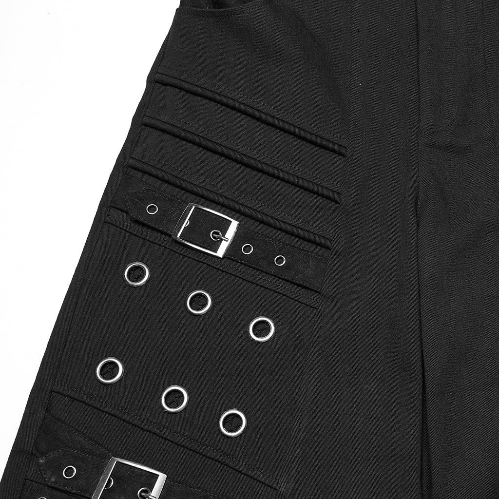 Punk Metallic Straight Pants - Image 6