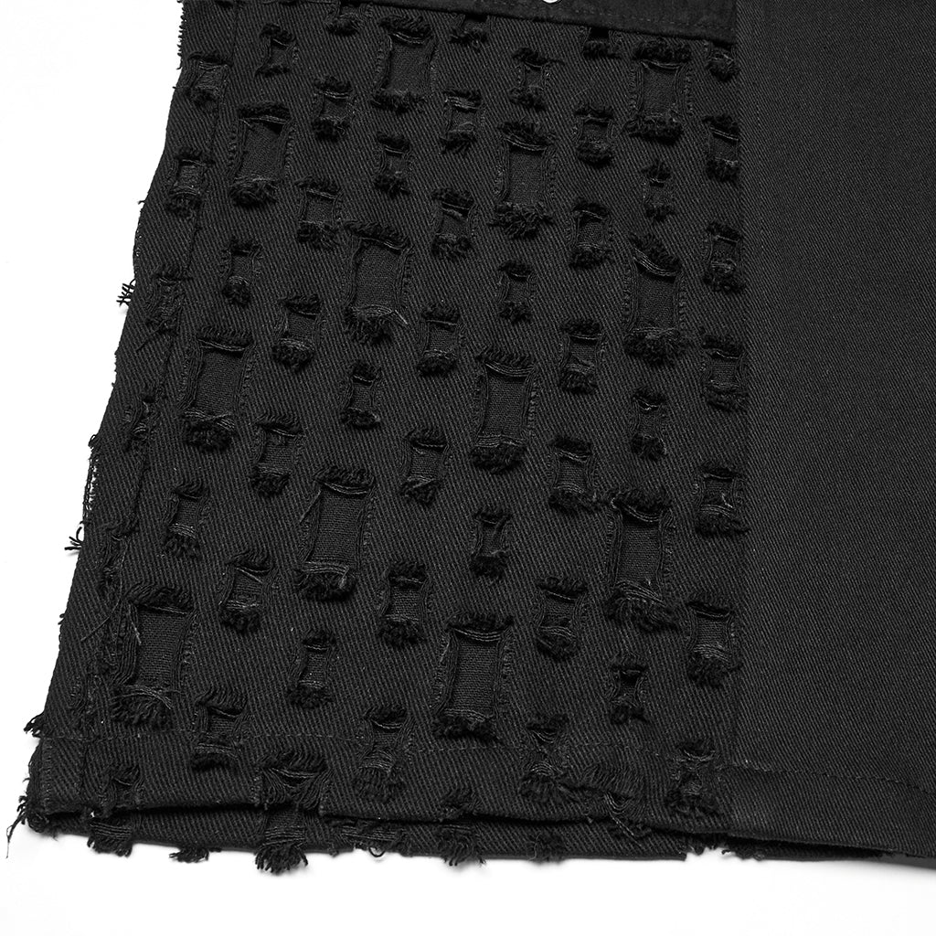 Punk Metallic Straight Pants - Image 8