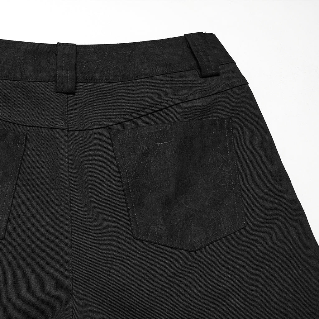 Punk Metallic Straight Pants - Image 9