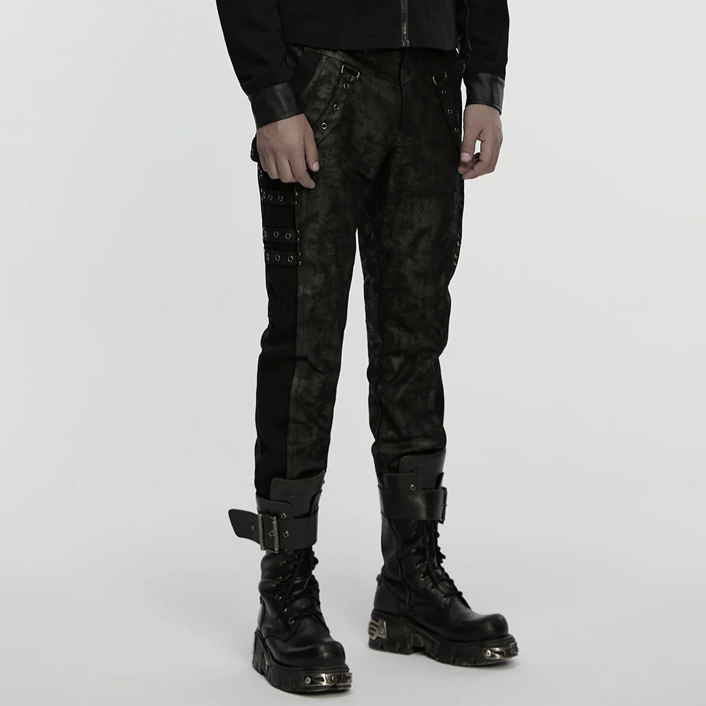 Punk mottled printed pants - Image 2