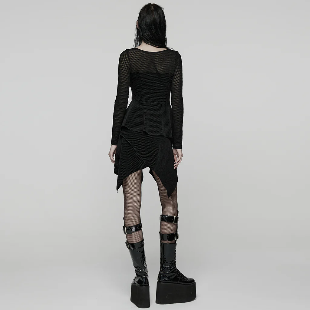 Punk Multi-layered  Irregular Dress - Image 3