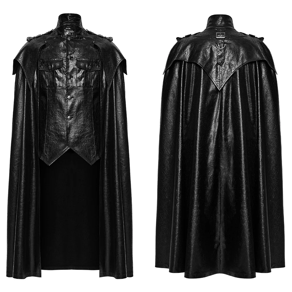 Punk one-piece shirt Military cloak - Image 5