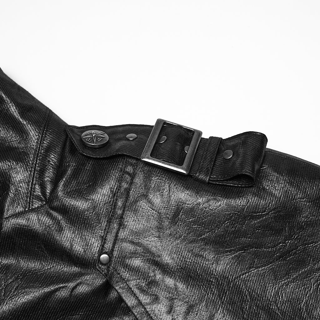 Punk one-piece shirt Military cloak - Image 6
