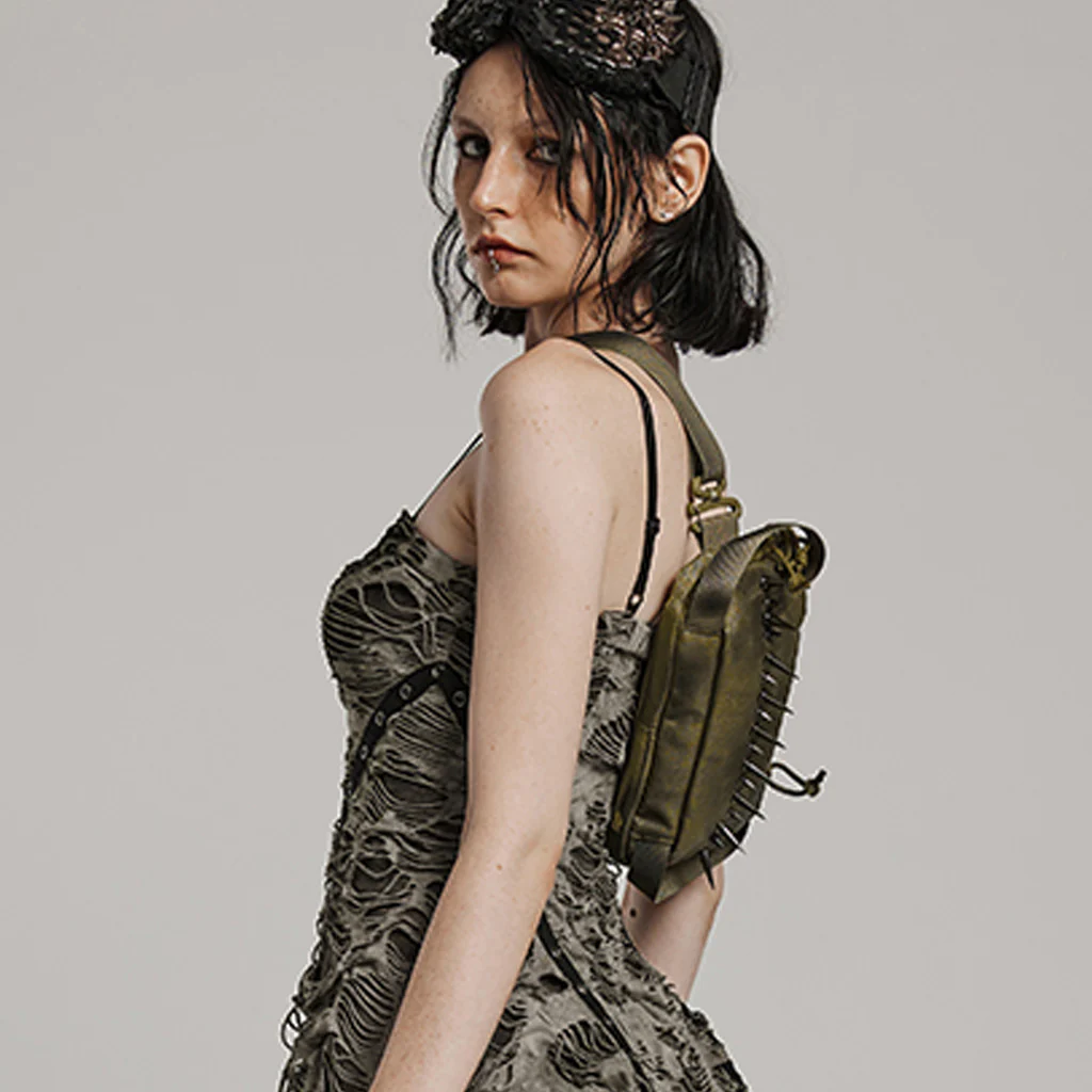 PUNK One Shoulder Spiked Bag - Image 8