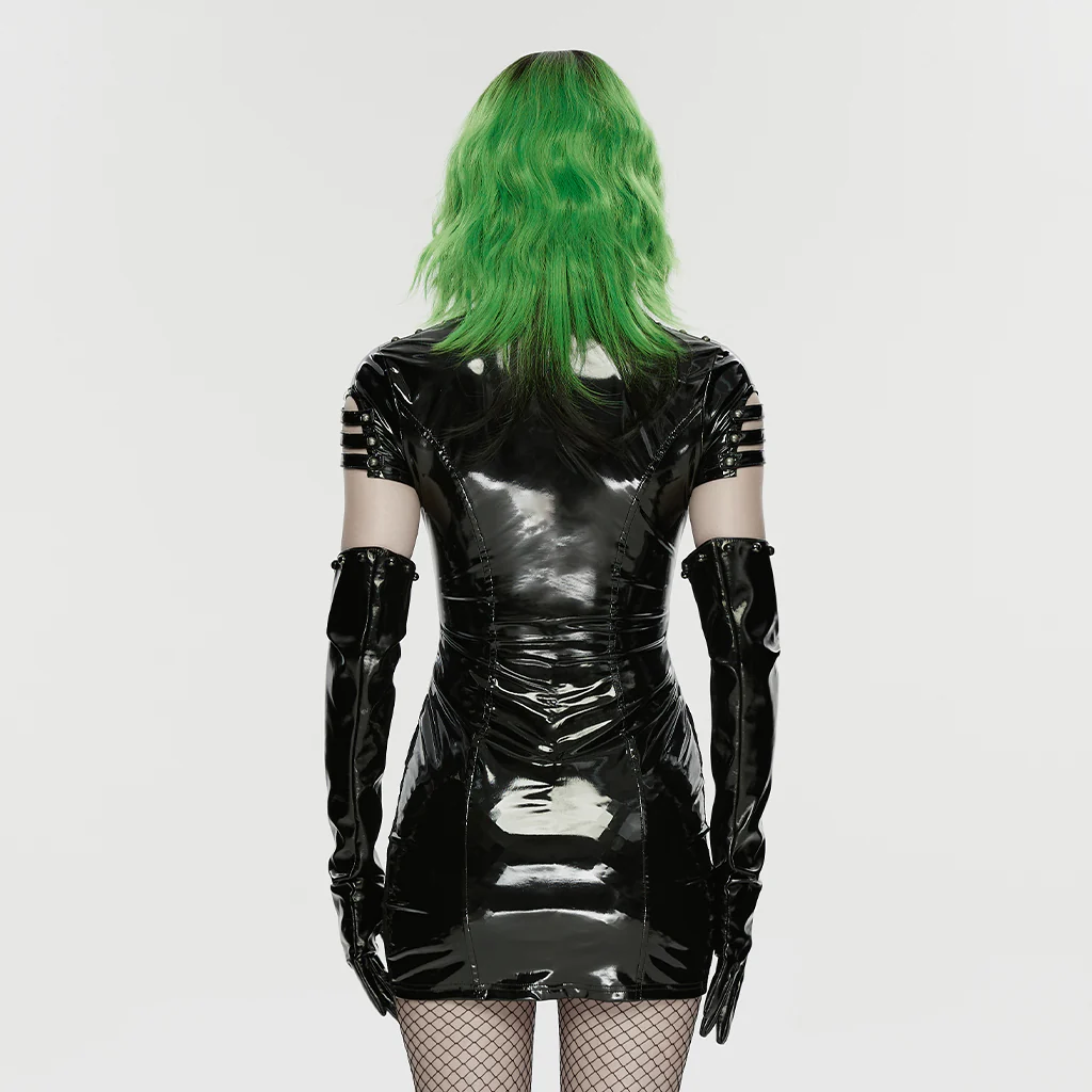Punk patent leather dress - Image 6
