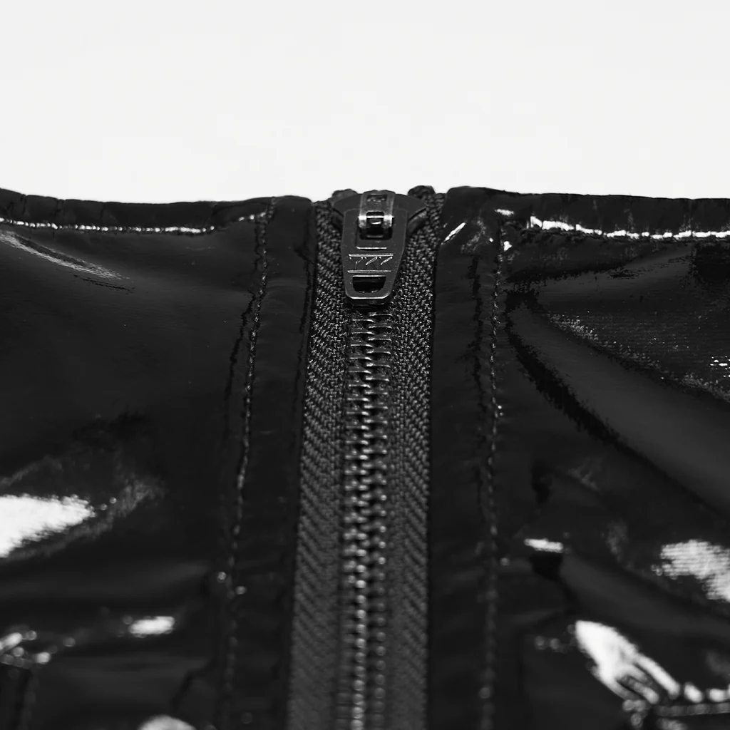 Punk patent leather military skirt - Image 8