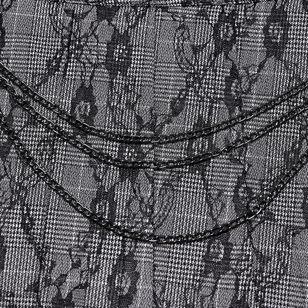 Punk patterned pleated skirt - Image 18