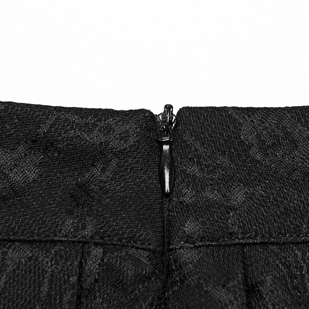 Punk patterned pleated skirt - Image 4