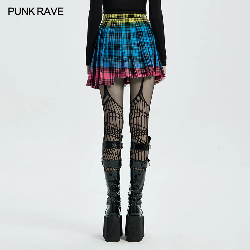 PUNK plaid half skirt - Image 3