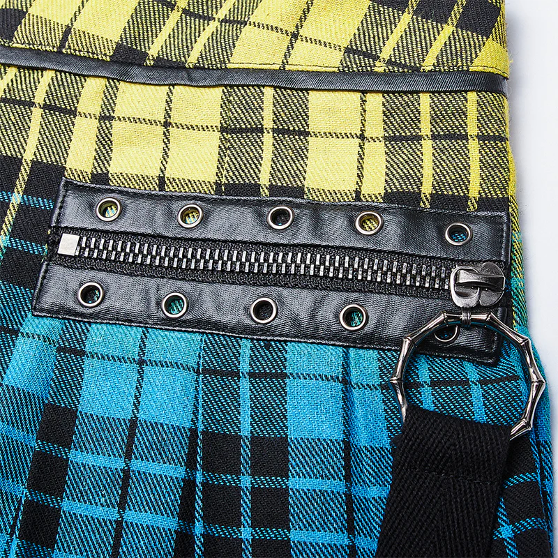 PUNK plaid half skirt - Image 5