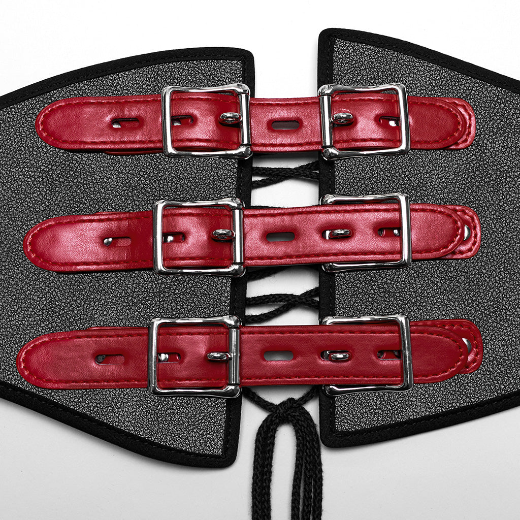 Punk PU Corset For Men - Image 10