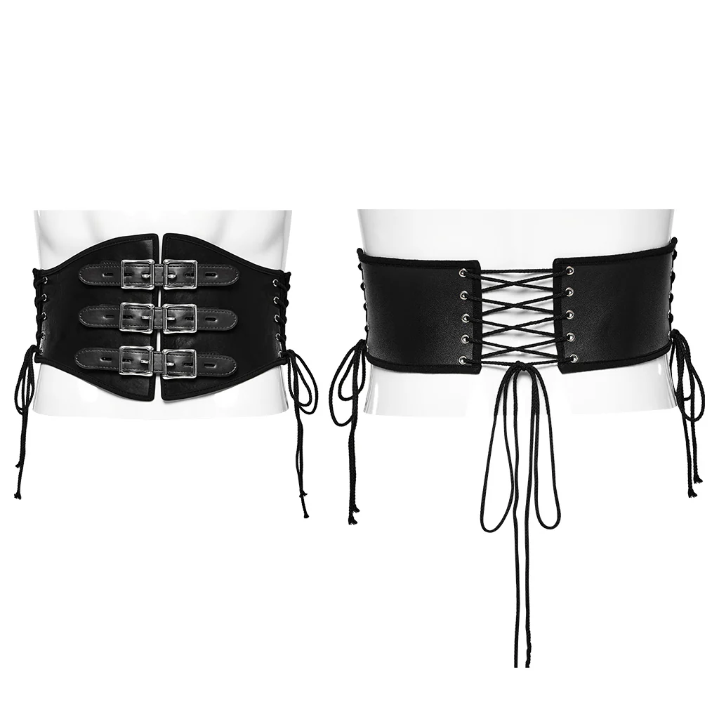 Punk PU Corset For Men - Image 17
