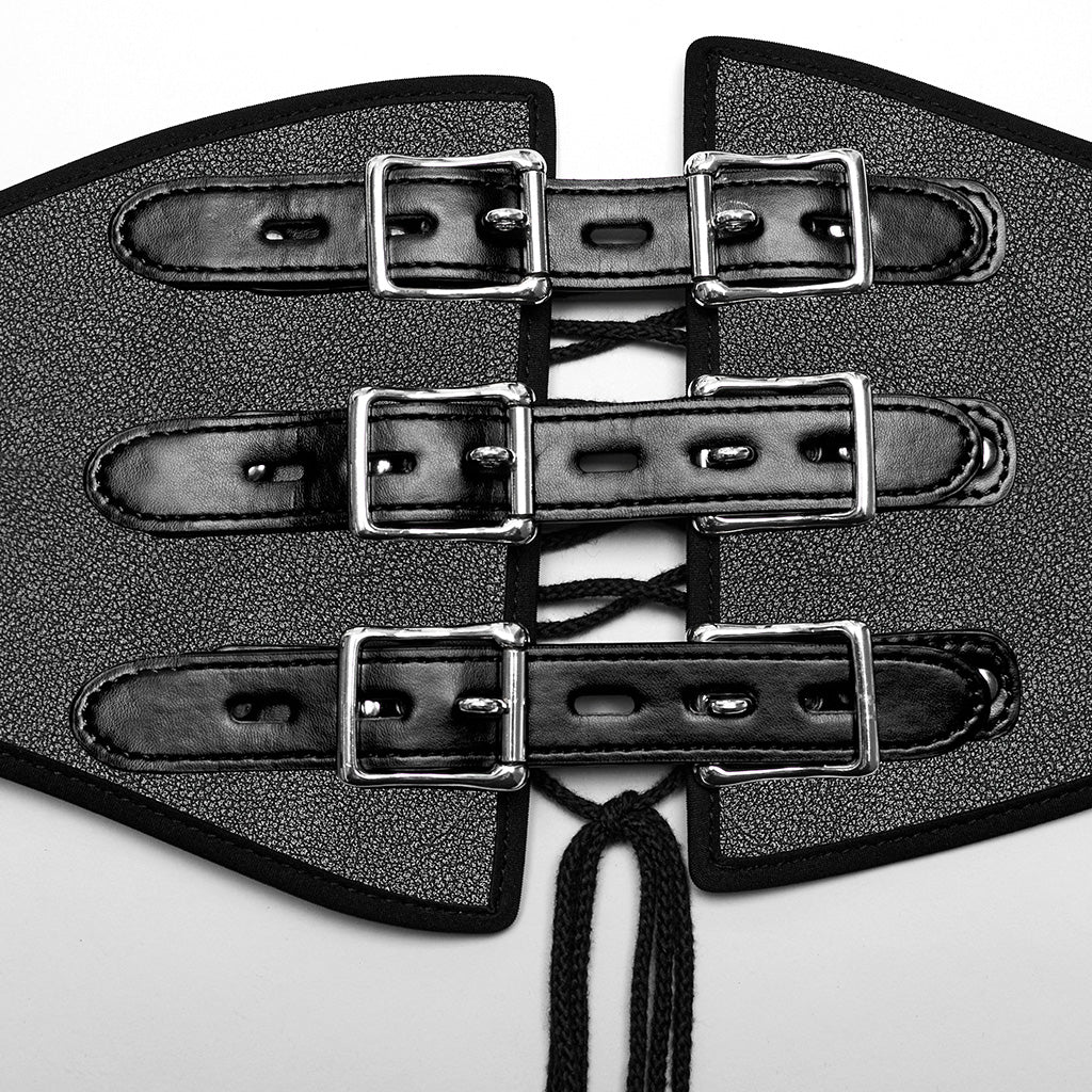 Punk PU Corset For Men - Image 18