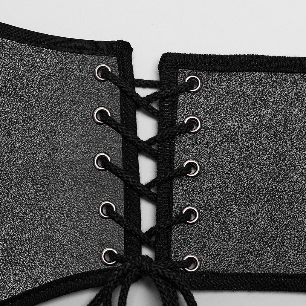 Punk PU Corset For Men - Image 3