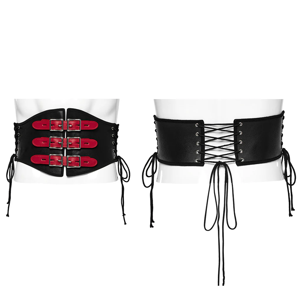 Punk PU Corset For Men - Image 9