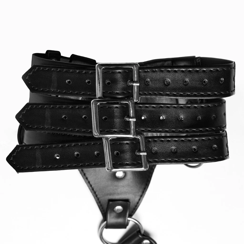PUNK PU Leather Choker Harness - Image 6
