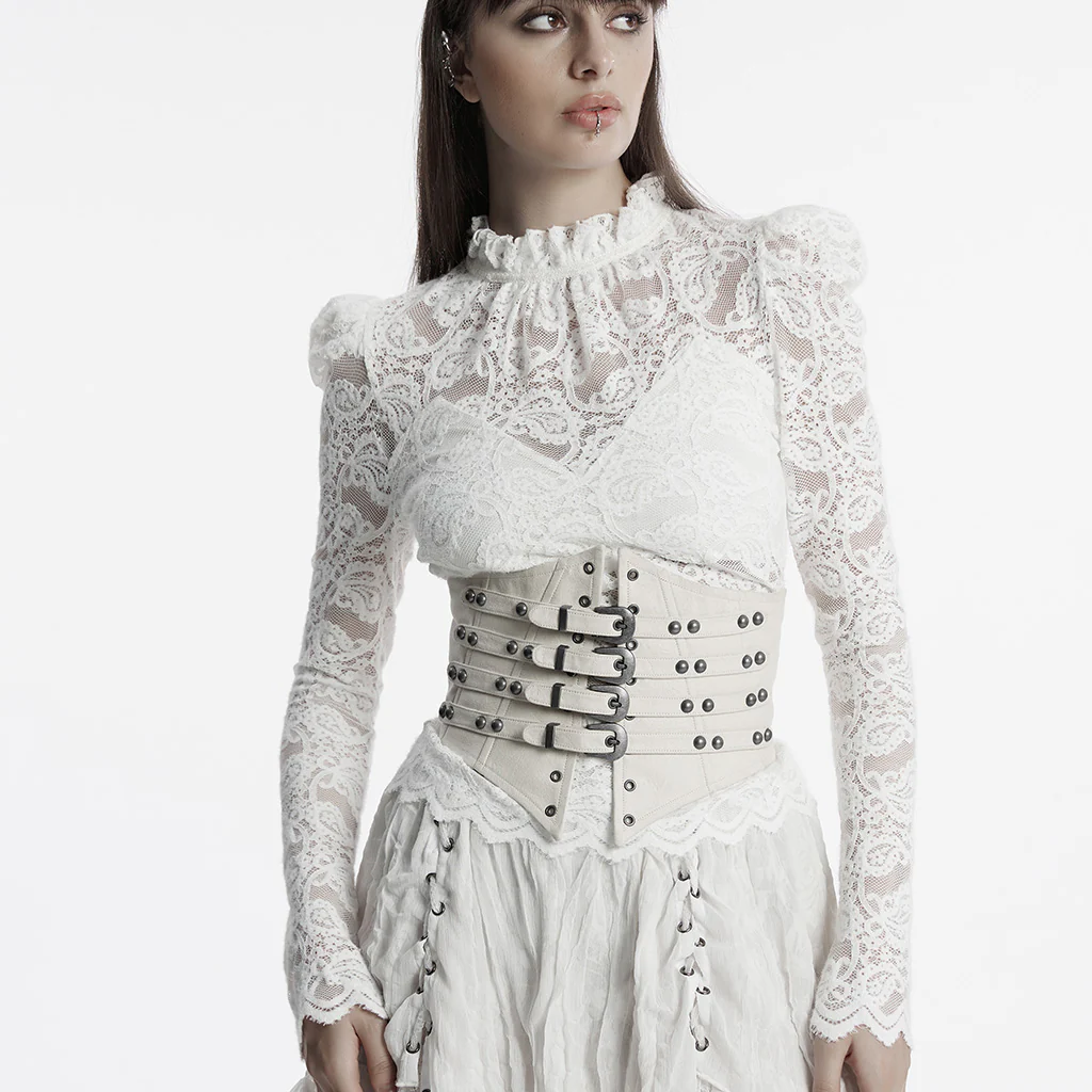 Punk Retro Leather Corset