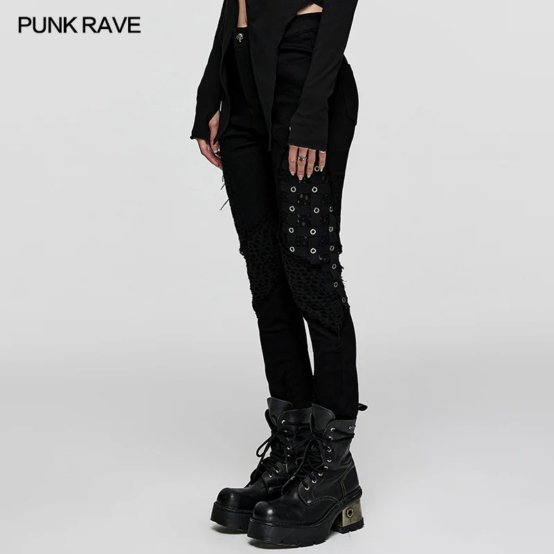 PUNK rubberized mesh Pants - Image 2