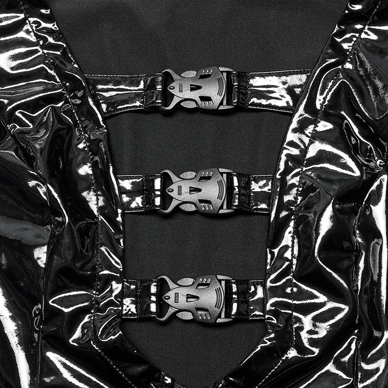 Punk sexy patent leather vest - Image 3