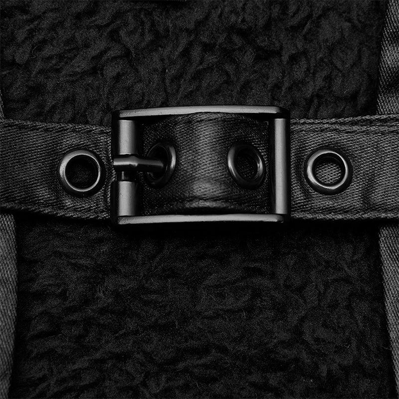 Punk Short Stand Collar Waistcoat - Image 5