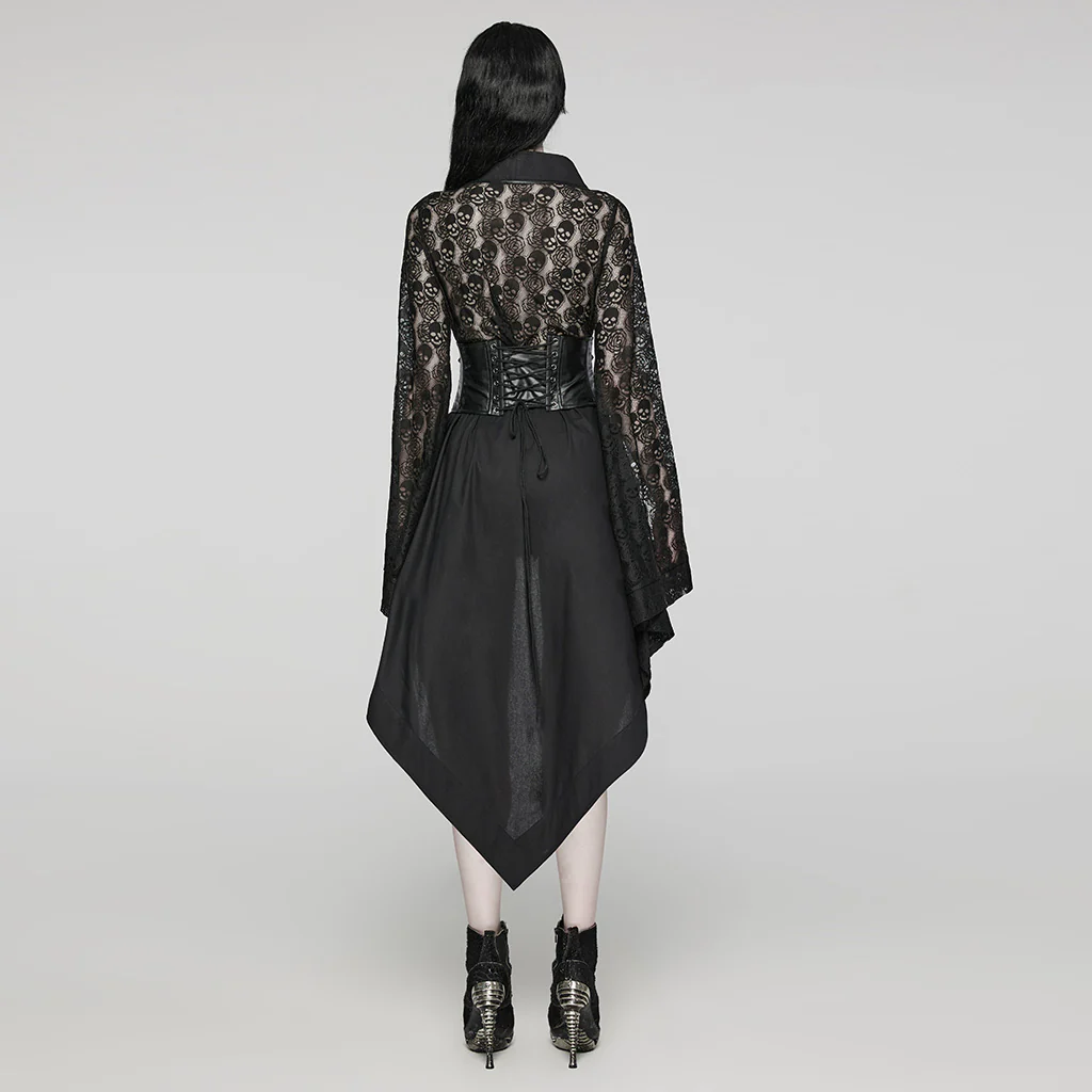 Punk  Skull and Rose Kimono - Image 2