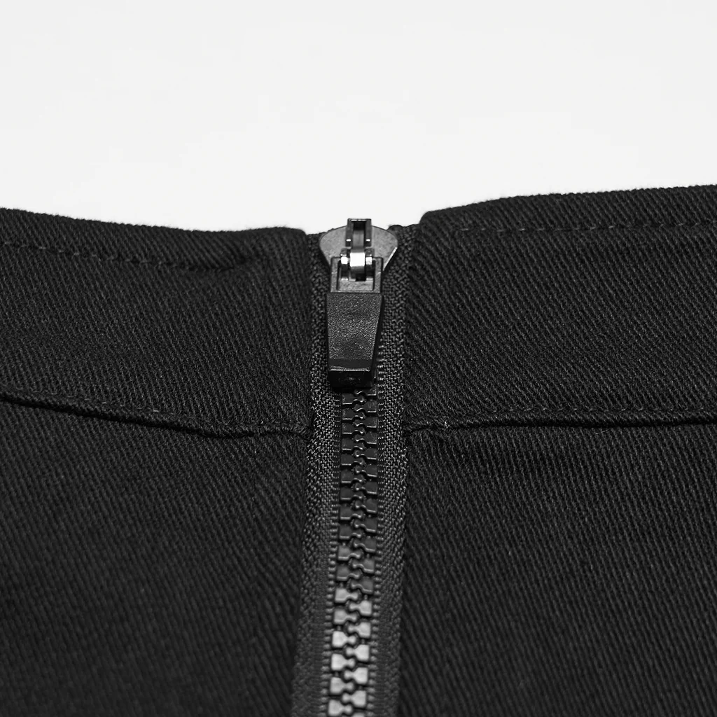 Punk Skull Embroidered Skirt - Image 8