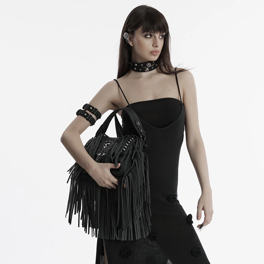 Punk Skull Tassel Bag - Image 3