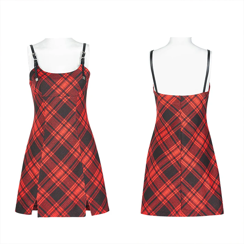 Punk straps small A shape dress - Image 10