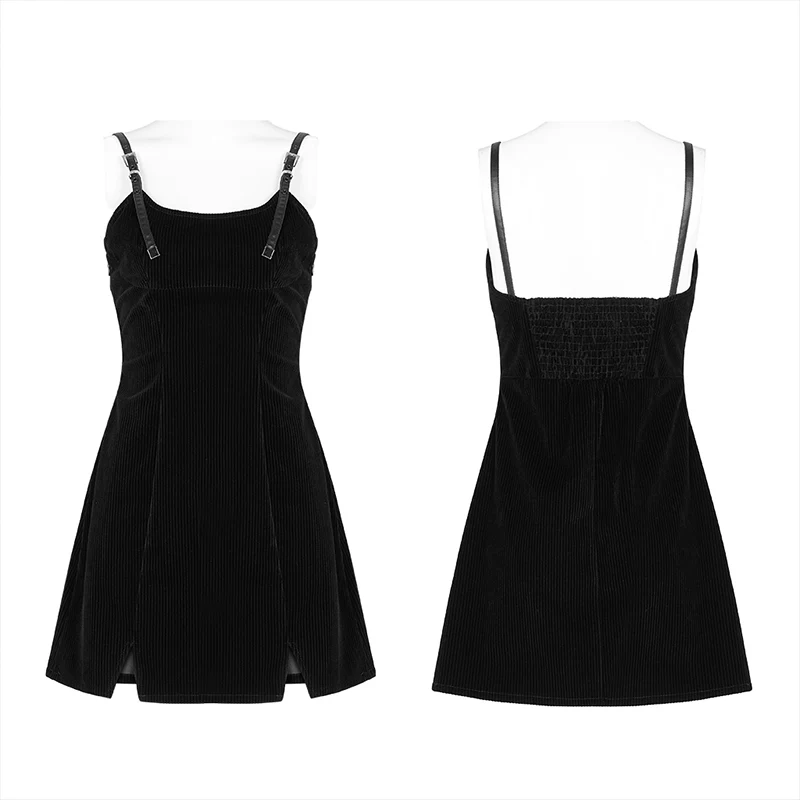 Punk straps small A shape dress - Image 4