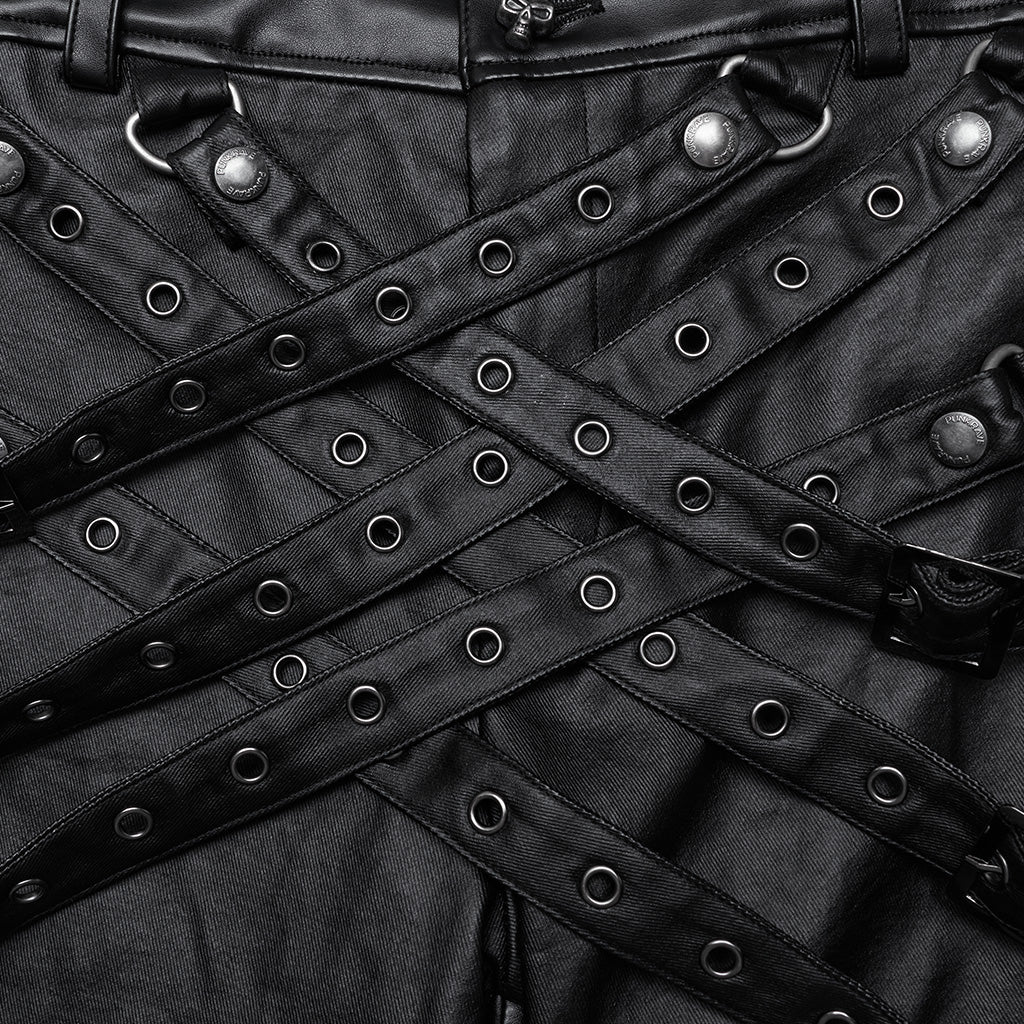 Punk street leather pants - Image 6