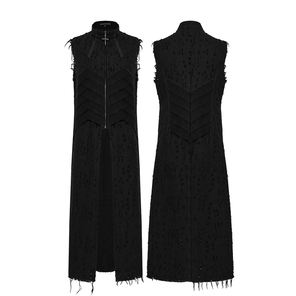 Punk structure long vest - Image 6