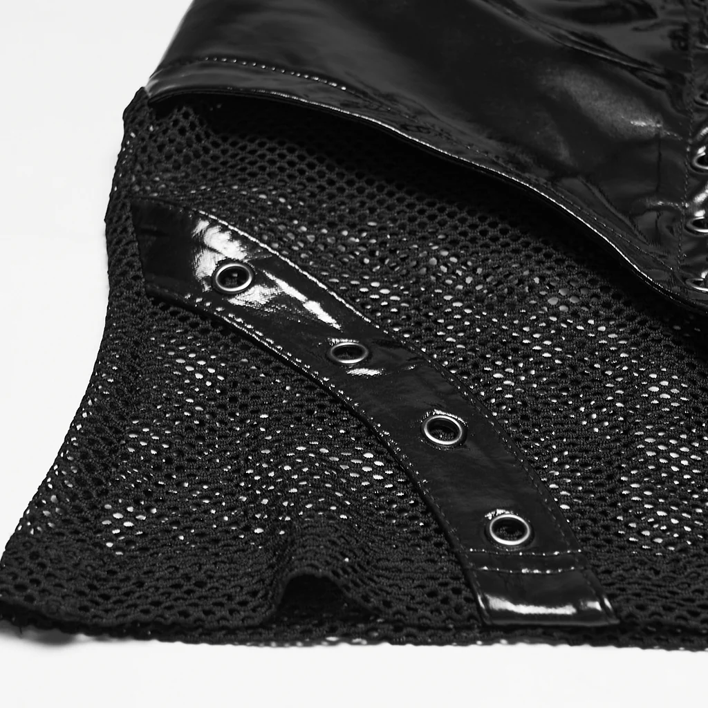 Punk structured hollow vest - Image 3
