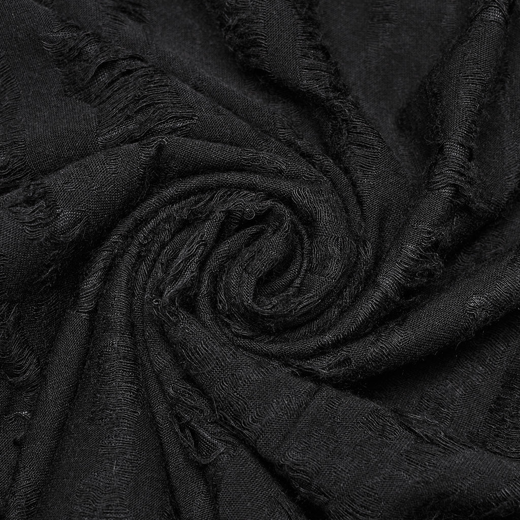 Punk tattered iron ring vest - Image 9