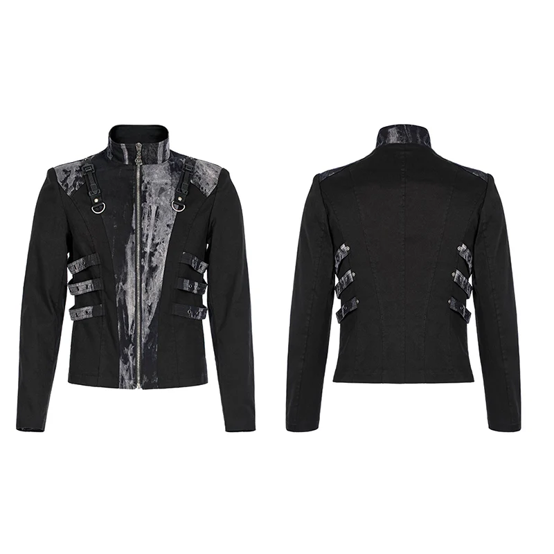 Punk tie-dyed short coat - Image 4
