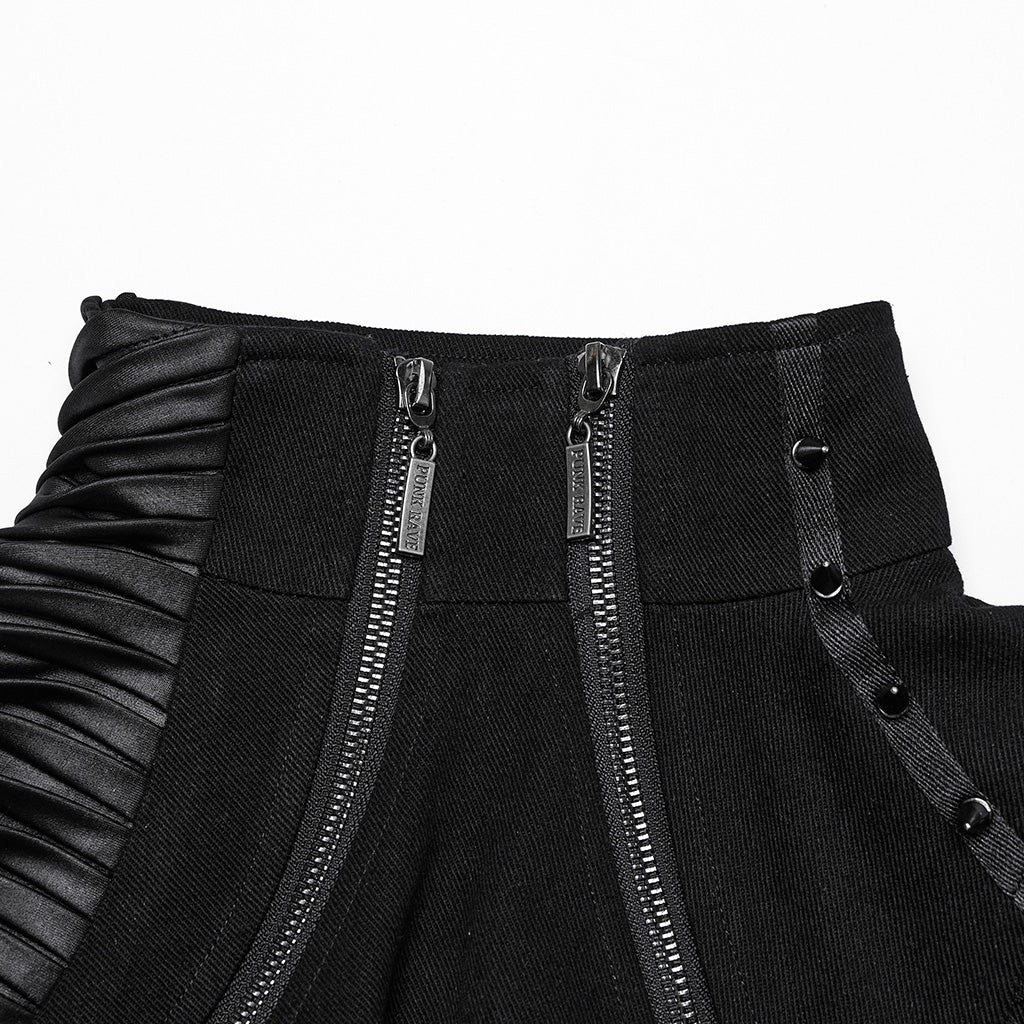 Punk ultra short motorcycle jacket - Image 7