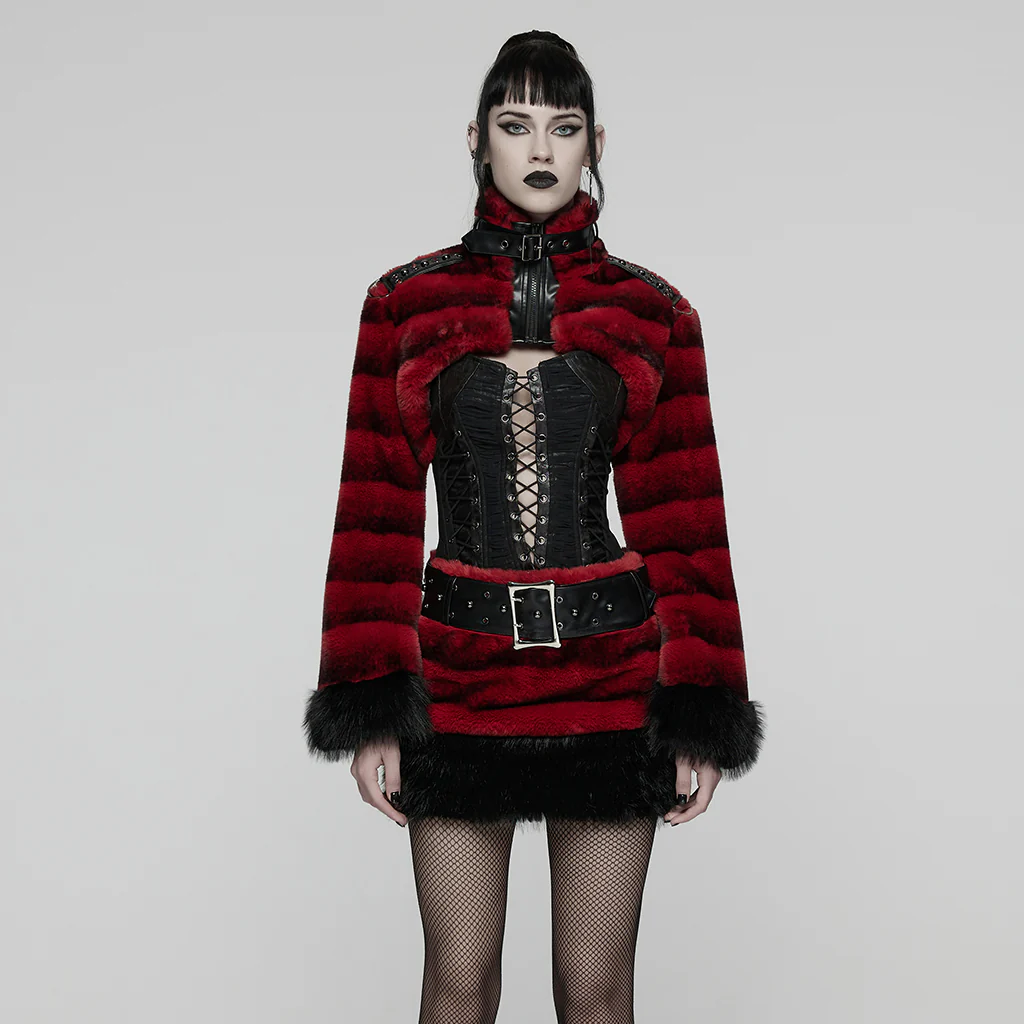 Punk Ultra-Soft Fur Coat - Image 19