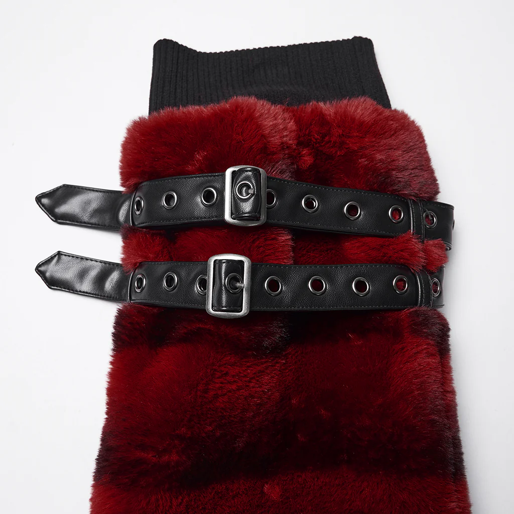Punk Ultra-Soft Fur Leg Warmers - Image 27