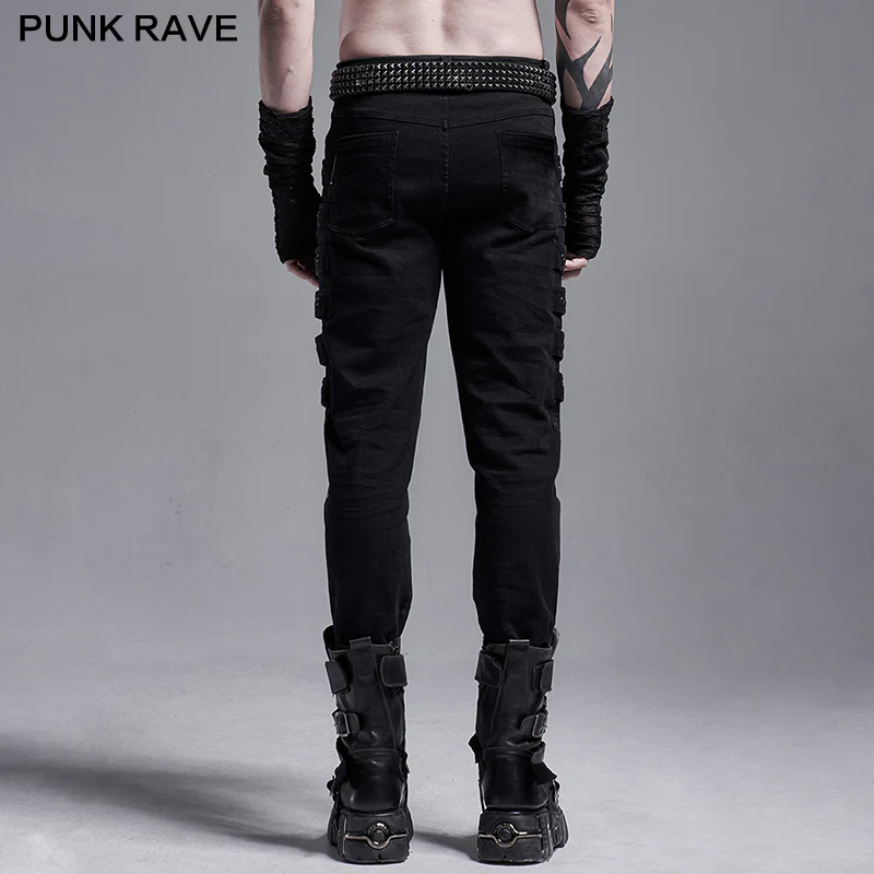 PUNK woven elastic trousers - Image 3