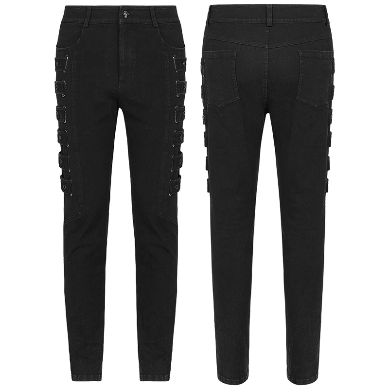 PUNK woven elastic trousers - Image 4