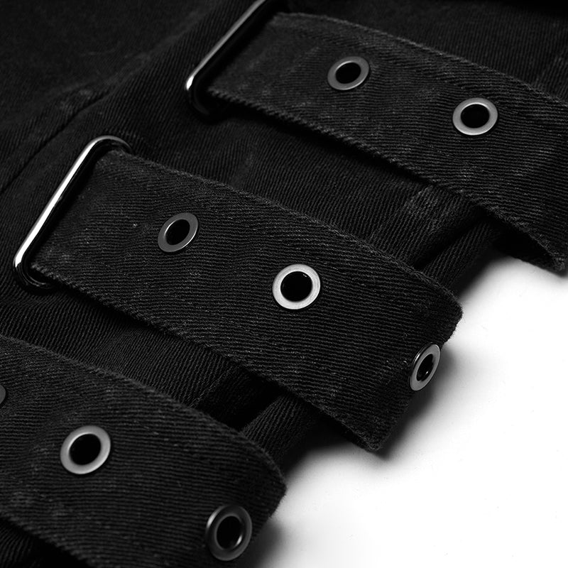 PUNK woven elastic trousers - Image 5