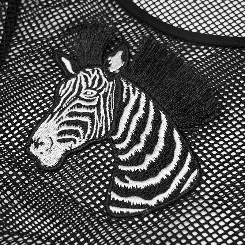Punk zebra Mesh T Shirt - Image 5