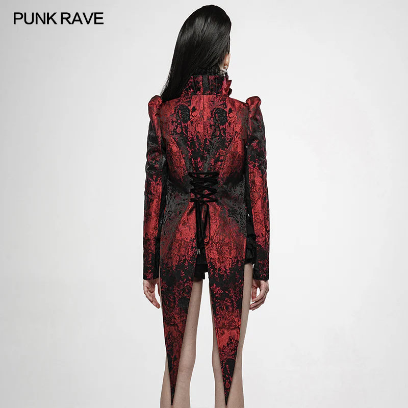 Red night swallowtail coat - Image 3