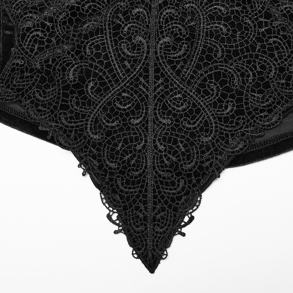 Retro Velvet Goth Shirt - Image 7
