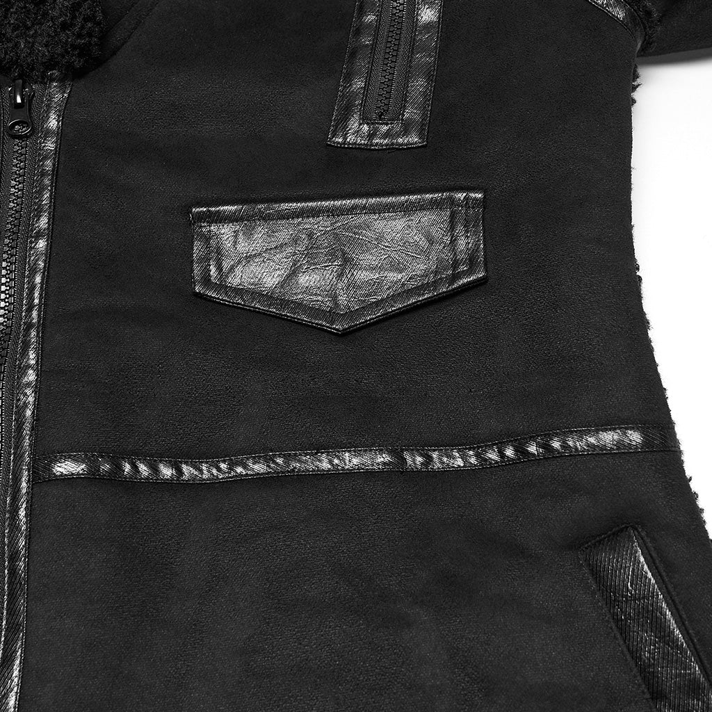 Rough punk plush jacket - Image 2
