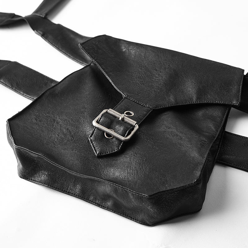 Rough-texture Punk Accessories Straps With Bags And Adjustable Buckle - Image 5