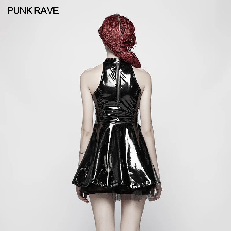 Sexy Punk Midnight Seduction Sleeveless Miniskirt - Image 3